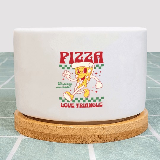 Pizza Love Triangle Plant Pots