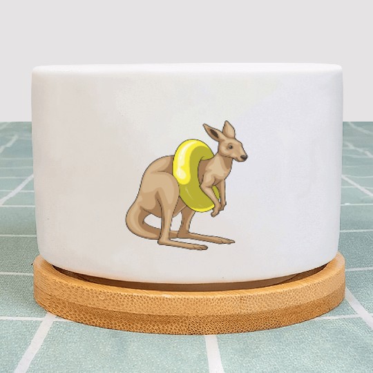 Kangaroo Swimming Swim ring Plant Pots
