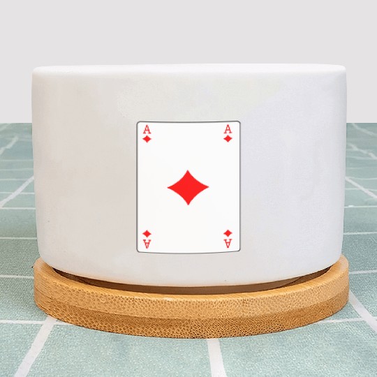 Diamonds Playing card ace Plant Pots