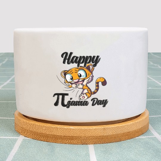 Happy Pi Day Pyjama Mathematic Math Teacher Pi Day Plant Pots