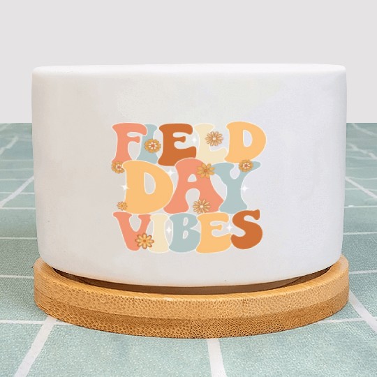 Field Day Vibes Outdoor Sunshine Flowers Plant Pots