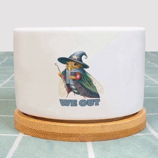 Funny Cicada We Out Cute Cicada Brood Emergence Plant Pots