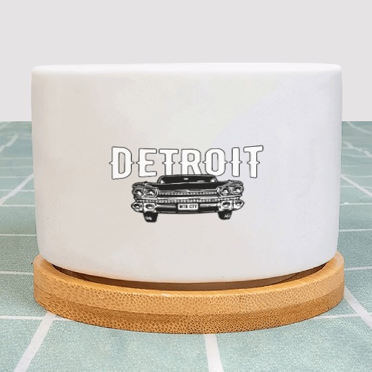 Detroit Michigan American Muscle Car Enthusiast Plant Pots
