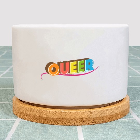 Queer Typo for Pride Month Equal Rights LGBTQ Plant Pots