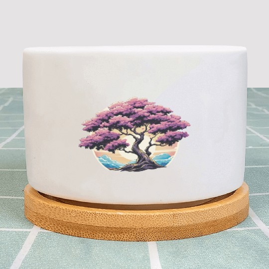 Zen nature purple tree Plant Pots