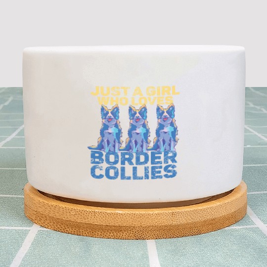 Border Collie Mom and Dad Unique Design Plant Pots
