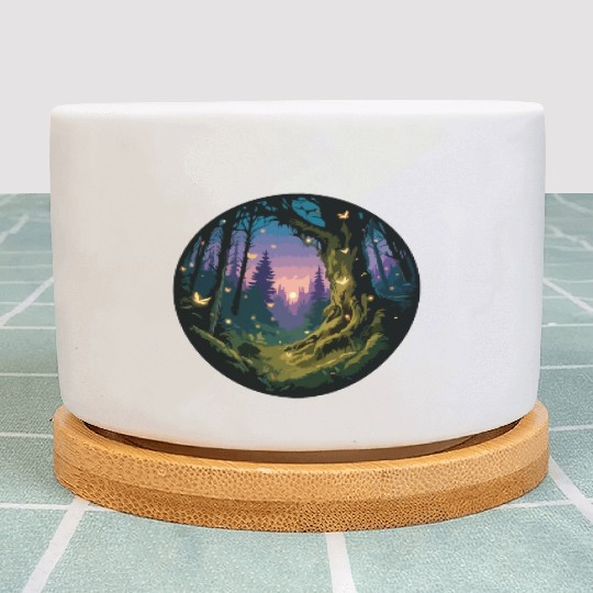 Enchanted Forest: Mystical Twilight Plant Pots