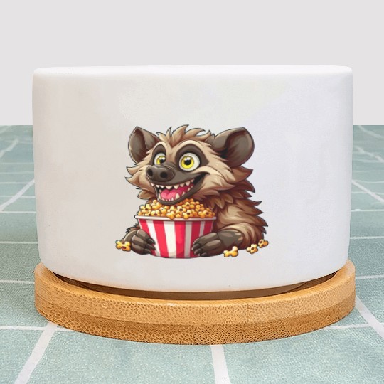 Hyena Predator Popcorn Cinema Night Plant Pots