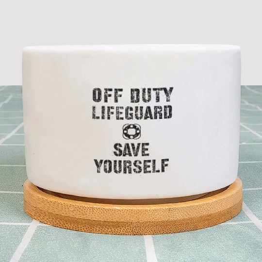 Save Yourself Lifeguard Swimming Pool Guard Off Plant Pots