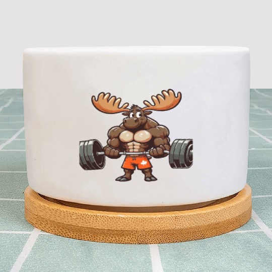 funny moose quote Weightlifting Gym cool for Gym Plant Pots