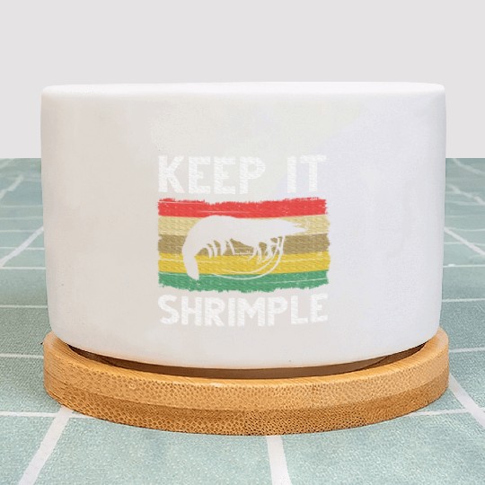 Shrimp Cool Fishing Prawn Lover Plant Pots