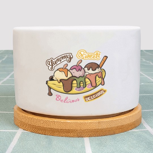 banana split-Delicious sweet Plant Pots