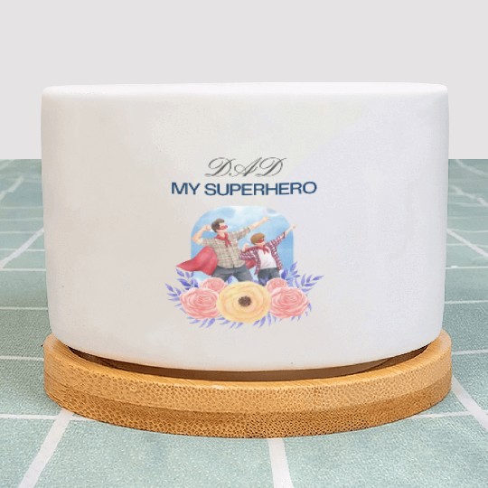 "Dad My Superhero" Plant Pots - Perfect Gift for dad