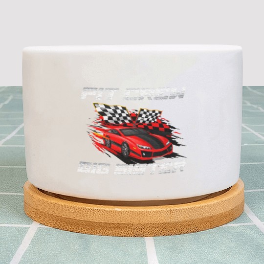 Pit Crew Big Sister Race Car Birthday Racing Car Plant Pots