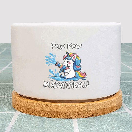 Funny | Hilarious Gift Idea | Pew Pew Madafakas Plant Pots