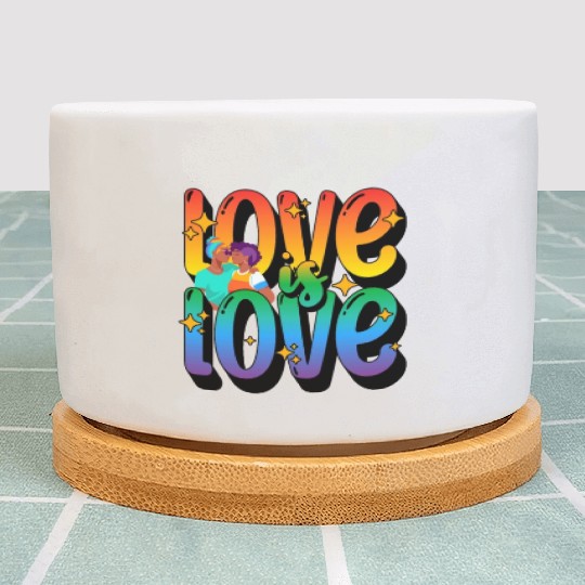 Love is Love, LGBT Plant Pots, Pride Plant Pots, Lesbian Gay