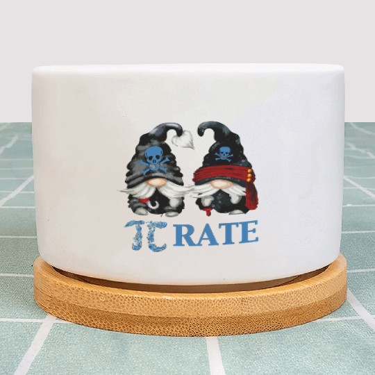 Funny Octopus Pi Day Symbol For Math Teacher Pirat Plant Pots