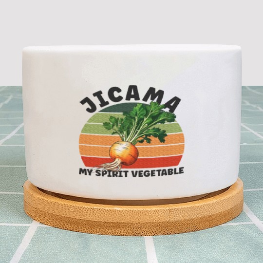 Jicama Spirit Vegetable Vegetarian Food Lover Plant Pots