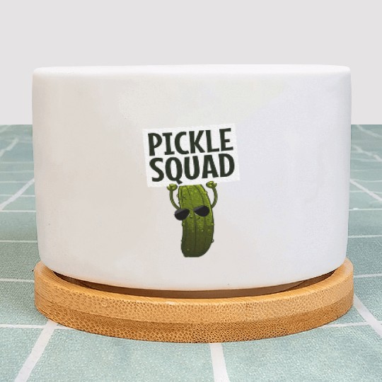 Pickle Design Cucumber Pickle Lover Plant Pots