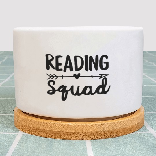 Reading Squad Teacher Appreciation Gift Book Lover Plant Pots