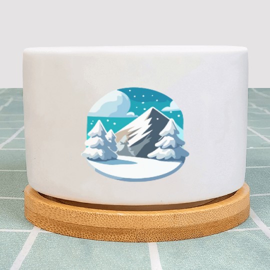 Winter Wonderland Plant Pots