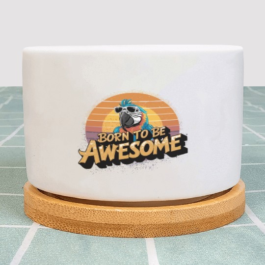 Macaw Parrot for a Bird Lover Animal Lover Plant Pots