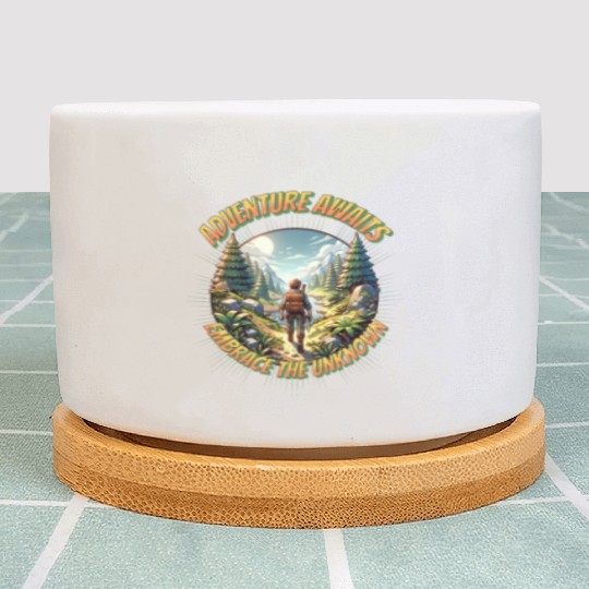 Adventure awaits embrace the unknown Plant Pots