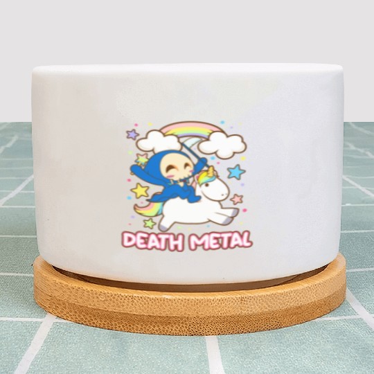 Goth Rock Satan Unicorn Festivals Death Metal Plant Pots