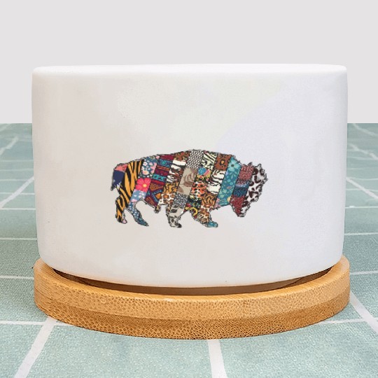 Wild West Bison Plant Pots