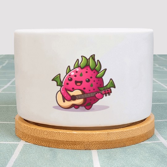 Dragon fruit plays guitar Plant Pots