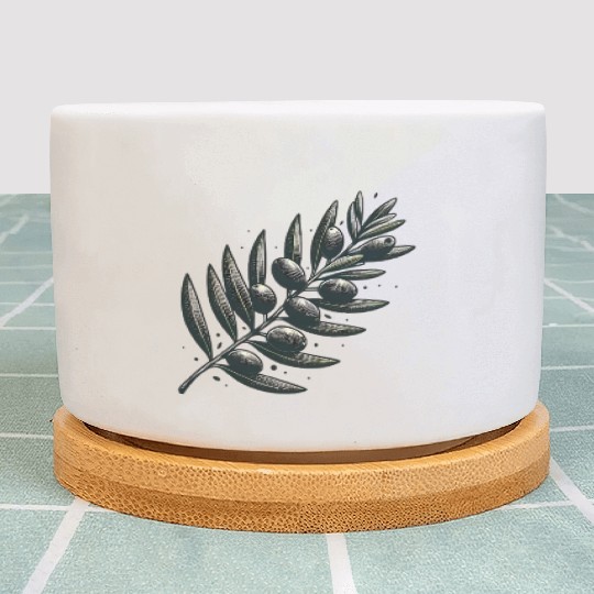 olive branch Plant Pots