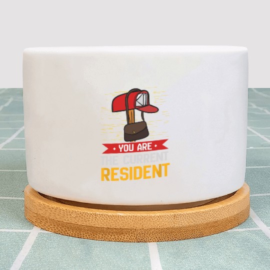 You Are The Current Resident Postal Worker Plant Pots