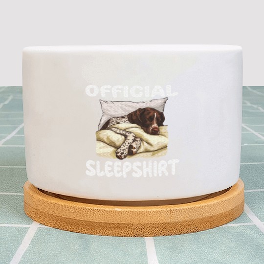 German Shorthaired Pointer Dog Official Sleep Plant Pots