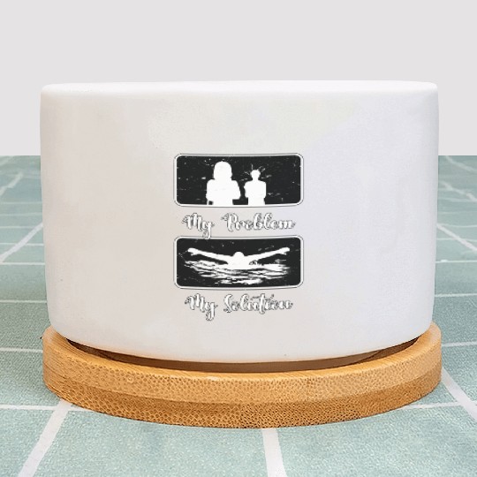 Swimmer My Problem My Solution Pictogram Mom Dad Plant Pots