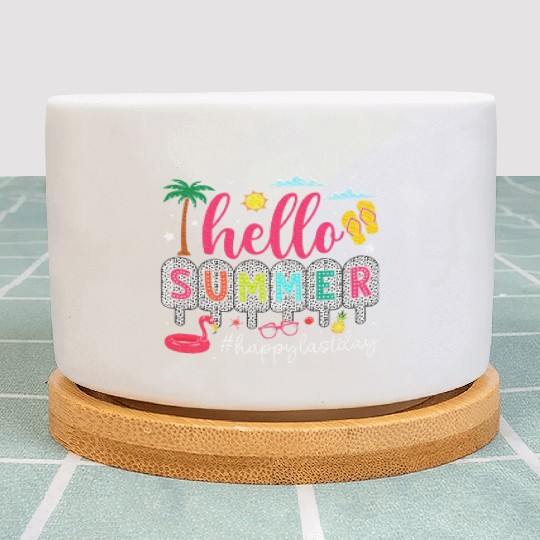 Happy Last Day of School Teacher Plant Pots