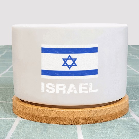 Israel Flag Plant Pots