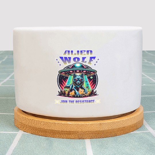 Alien Wolf, join the resistance Plant Pots