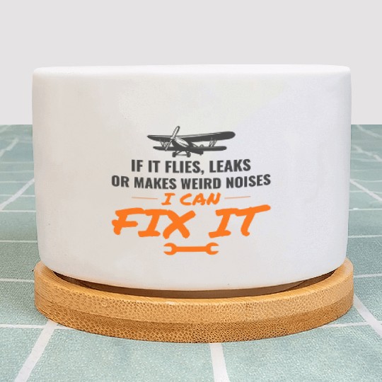 Aircraft Mechanic Aviation Maintenance Technician Plant Pots