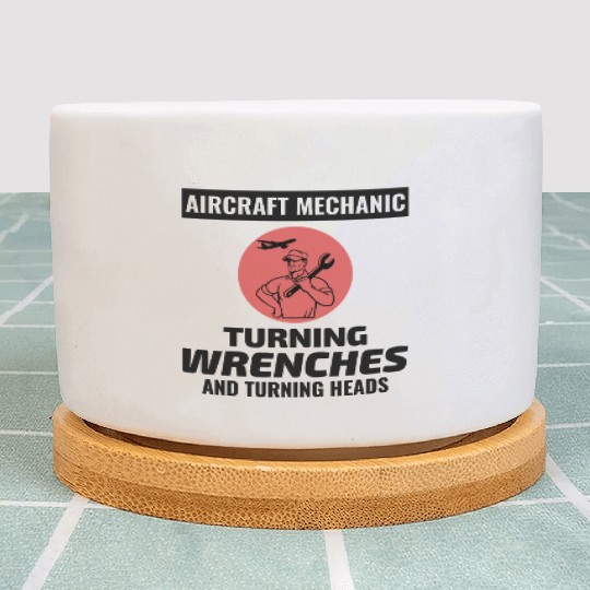 Aircraft Mechanic Aviation Maintenance Technician Plant Pots