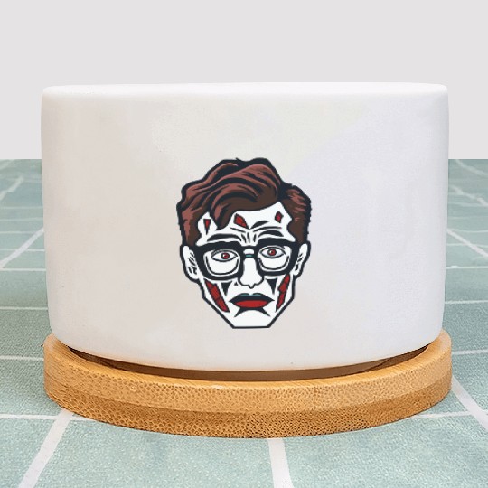 Nerdy Nerd Sad Clown Face Plant Pots