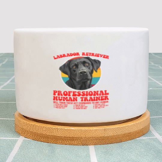 LABRADOR RETRIEVER PROFESSIONAL HUMAN TRAINER Plant Pots