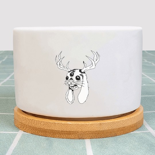 Believe Jackalope Jackrabbit Lovers Plant Pots