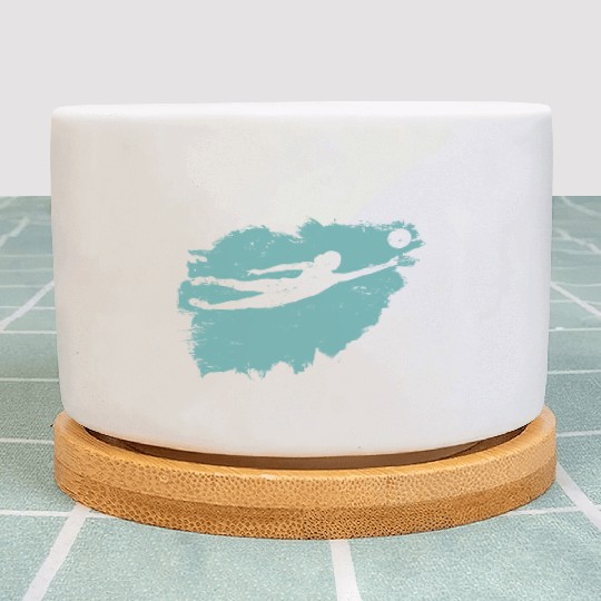 Volleyball Beach Grunge Vintage Plant Pots