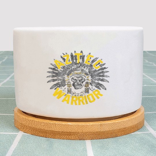 Aztec Warrior Indigenous Mexican Aztec Jaguar Plant Pots