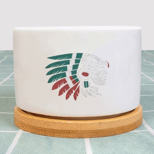 Aztec Warrior Indigenous Mexican Aztec Jaguar Plant Pots