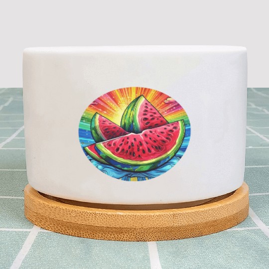 LGBTQ Melon Plant Pots