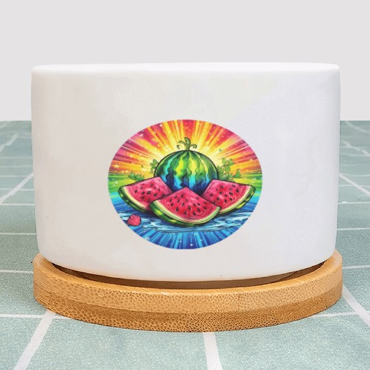 LGBTQ Melon Plant Pots