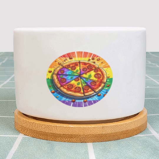 LGBTQ Pizza Plant Pots