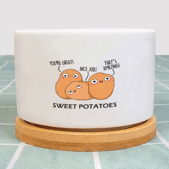 Sweet Potatoes Funny Vegetable Puns Plant Pots