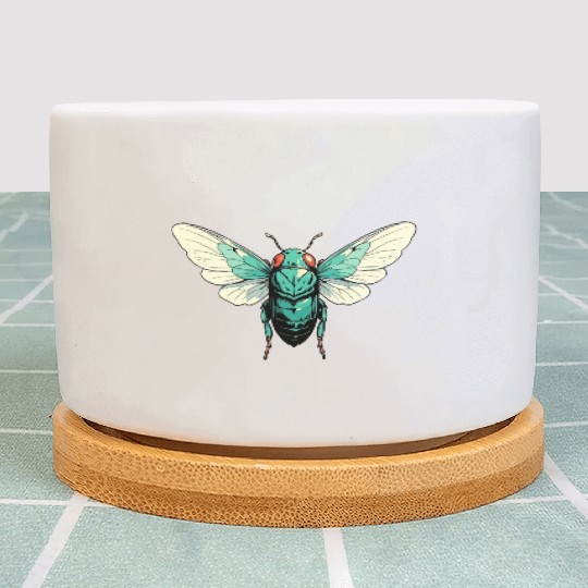 Cicada Insect Animal Lover Funny Design Plant Pots